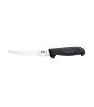 Victorinox 5.6003.12 Couteau saigner/découper, lame 12 cm inox, dos droit, manche fibrox noir.