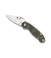 Spyderco c223gpcmo Couteau  para camo, lame acier CPM-S30V, profil plat, manche 11 cm G10 camouflé