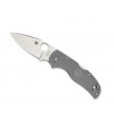 Spyderco c41pgy5 Couteau  native 5 maxamet,  lame acier Micro-Melt® Maxamet® satiné, manche 10 cm nylon/fibre de verre gris