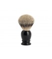 Mühle 93k256 Blaireau  0 cm pur argenté (silvertip badger) Ø 23 mm monture résine noir