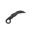 Crkt 4040.cr Couteau Provoke, lame Hawkbill acier D2 revêt. nitrure de titane noir Kinematic, man. 12,5 cm alumin.6061 noir