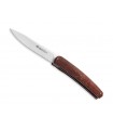 Maserin 380.rr Couteau,  lame acier M390 Bohler satiné avec « flipper » manche 12 cm bois érable stabilisé rouge marbré