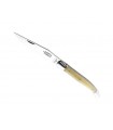 G.David 66122 Couteau,  lame acier 12C27,  manche 12 cm pointe de corne blonde