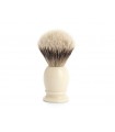 Mühle 099k257 Blaireau CLASSIC, pur argenté (silvertip badger) Ø 19 mm, monture résine ivoire