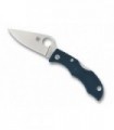 Spyderco lfp3k390 Couteau  lame  acier K390 Bohler manche 6 cm  nylon/fibre de verre bleu