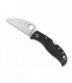 Spyderco c254pbk Couteau  lame  acier VG-10 profil plat manche 11 cm  nylon/fibre de verre noir