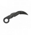 crkt 4042.cr Couteau  lame  Hawkbill acier D2 revêtement nitrure de titane noir manche 12,5 cm   aluminium 6061 noir