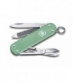 Victorinox 0.6221.221g Couteau lame acier inox manche 5,8 cm Alox quadrillé bleu menthe glaciale