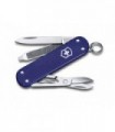 Victorinox 0.6221.222g Couteau lame acier inox manche 5,8 cm Alox quadrillé Bleu nuit