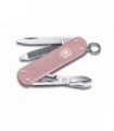 Victorinox 0.6221.252g Couteau lame acier inox manche 5,8 cm Alox quadrillé Rose bonbon