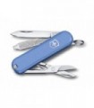 Victorinox 0.6223.28g Couteau lame acier inox manche 5,8 cm Alox quadrillé Bleu ciel