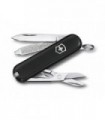 Victorinox 0.6223.3g Couteau lame acier inox manche 5,8 cm Alox quadrillé Noir