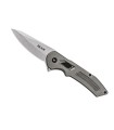 buck 7262.gys couteau lame 11,5 cm acier manche 13 cm gris