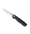 herbertz he.53035 couteau lame 10 cm acier d2 manche 11,5 cm noir