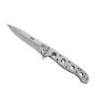 crkt 1603ss.cr couteau lame 10,5 cm acier 12c27 manche 12 cm gris