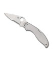 spyderco c261ps couteau lame 8 cm acier 8Cr13MoV manche 10 cm gris