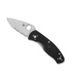 spyderco c136psbk couteau lame 8,2 cm acier 8Cr13MoV  manche 10,5 cm noir