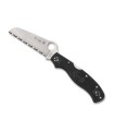 spyderco c14fsbkrd3 couteau lame 10,2 cm vg-10 manche 12 cm noir/rouge