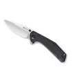 sencut sa02b couteau lame 9,5 cm acier d2 satiné manche 11,5 cm noir