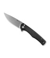 sencut s210122 couteau lame 10 cm acier d2 manche 11,5 cm noir