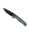 sencut s210123 couteau lame 10 cm acier d2 manche 11,5 cm vert