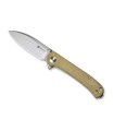 sencut sa03e couteau lame 8 cm acier 9Cr18MoV manche 10 cm vert olive