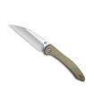 civivi c200043 couteau lame 8 cm acier 10cr15comov satiné manche 10,5 cm vert olive