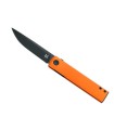 fox production fx.543alo couteau lame 8,2 cm acier inox becut manche 10,5 cm orange