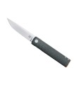 fox production fx.543cfo couteau lame 8,2 cm acier inox m390 bohler satiné manche 10,5 cm noir