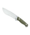 fox production bf.757od poignard lame 14 cm acier d3 manche 14 cm vert ondulé