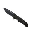 buck 7843.cfs couteau lame 8,5 cm acier manche 11 cm noir martelé