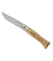 OPINEL 952.09 couteau n° 9VRI, lame inox, manche 12 cm hêtre, virole tournante.